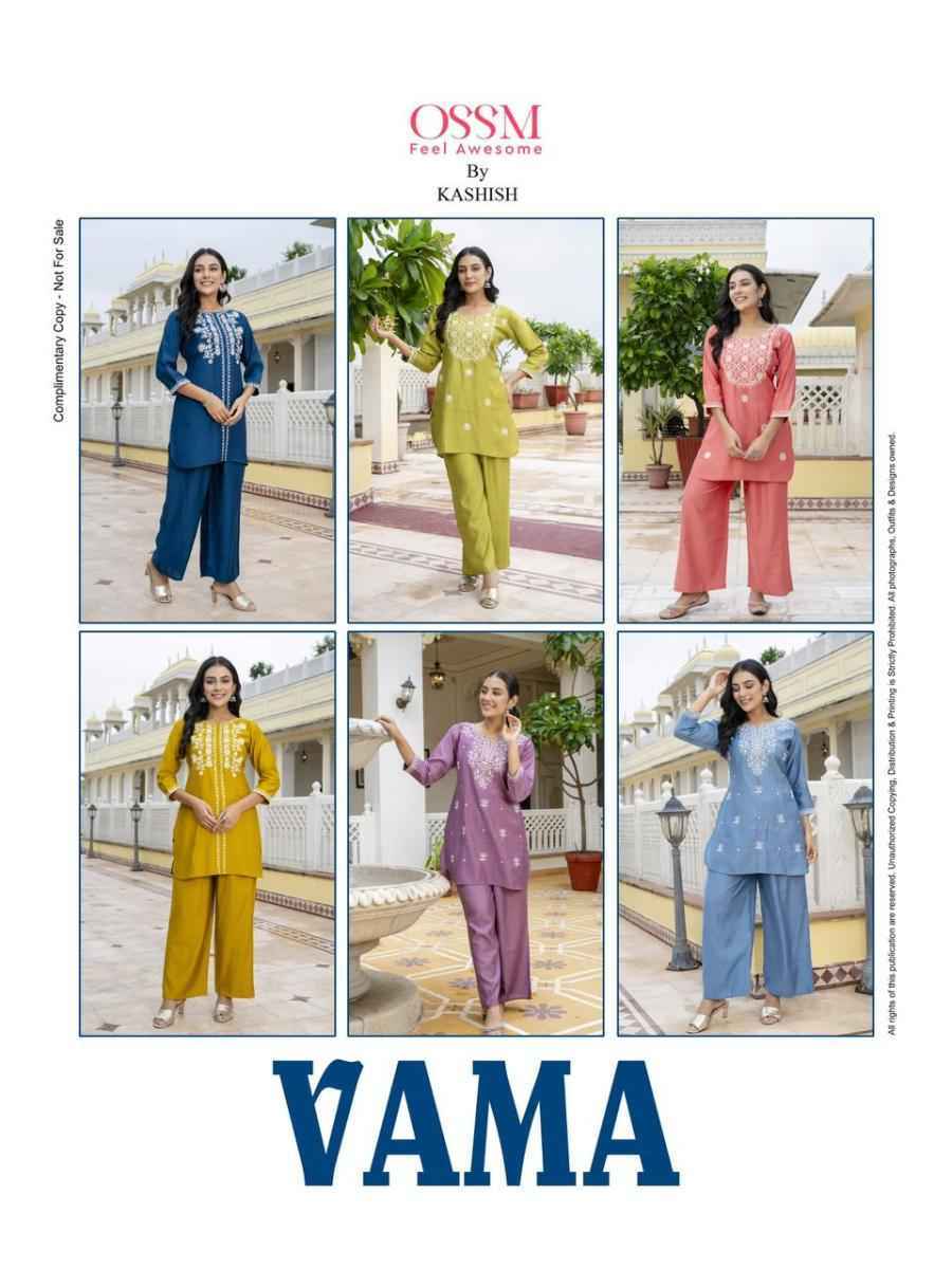 Ossm Vama Viscose Co Ord Set 6 pcs Catalogue