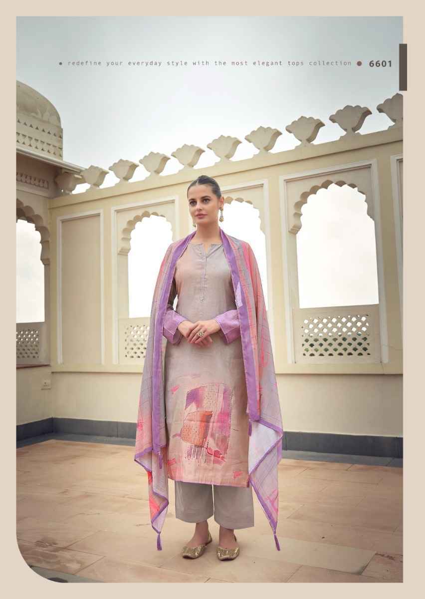 PRM Trendz Eknoor Musline Silk Salwar Kameez ( 6 pcs Catalogue )