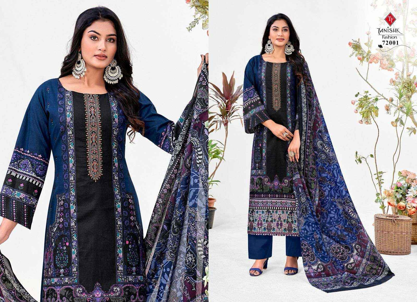 TANISHK FASHION MEHRAAZ VOL 6 COTTON FANCY WORK SUIT ( 8 PCS CATALOG )