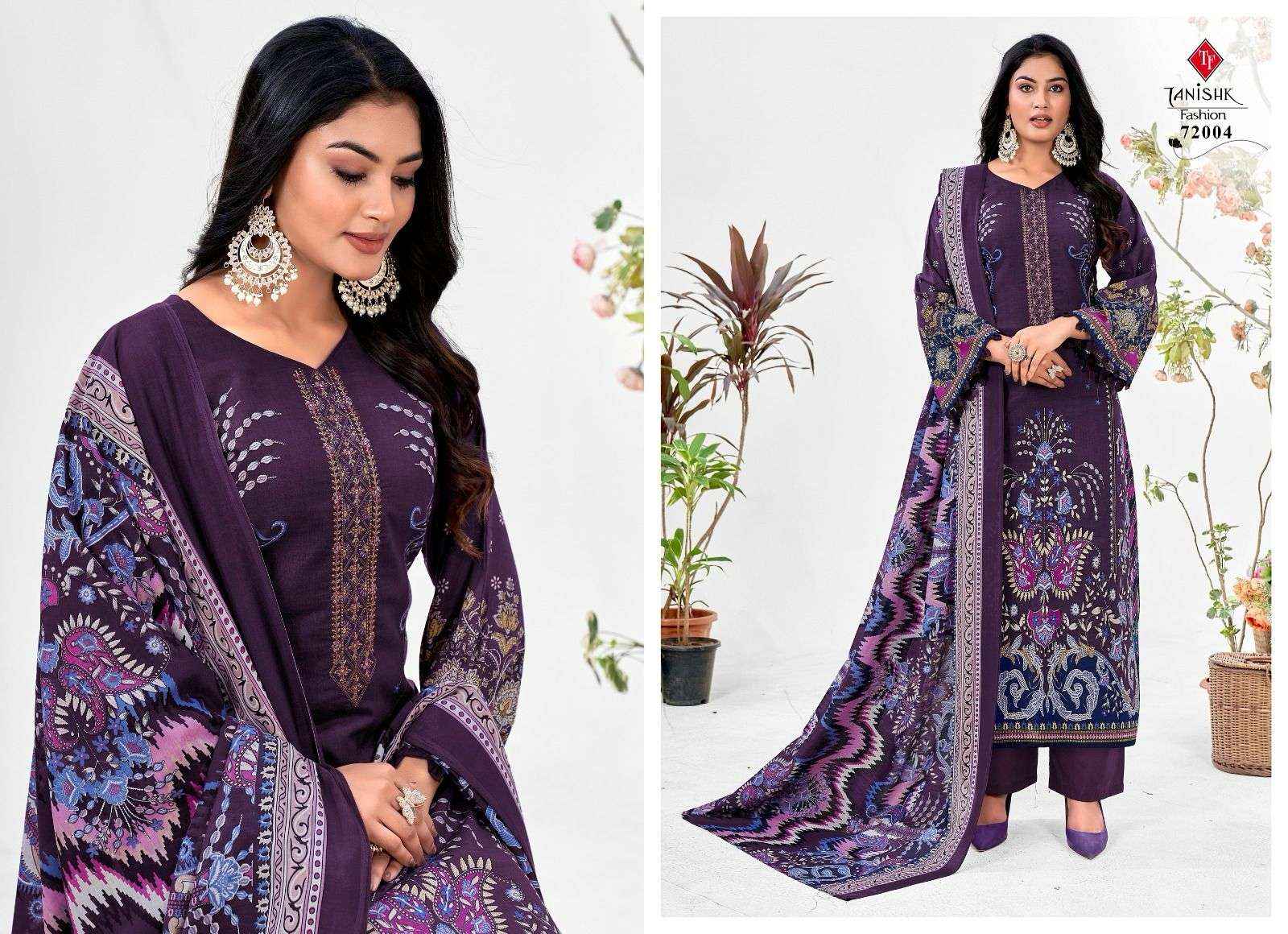 TANISHK FASHION MEHRAAZ VOL 6 COTTON FANCY WORK SUIT ( 8 PCS CATALOG )