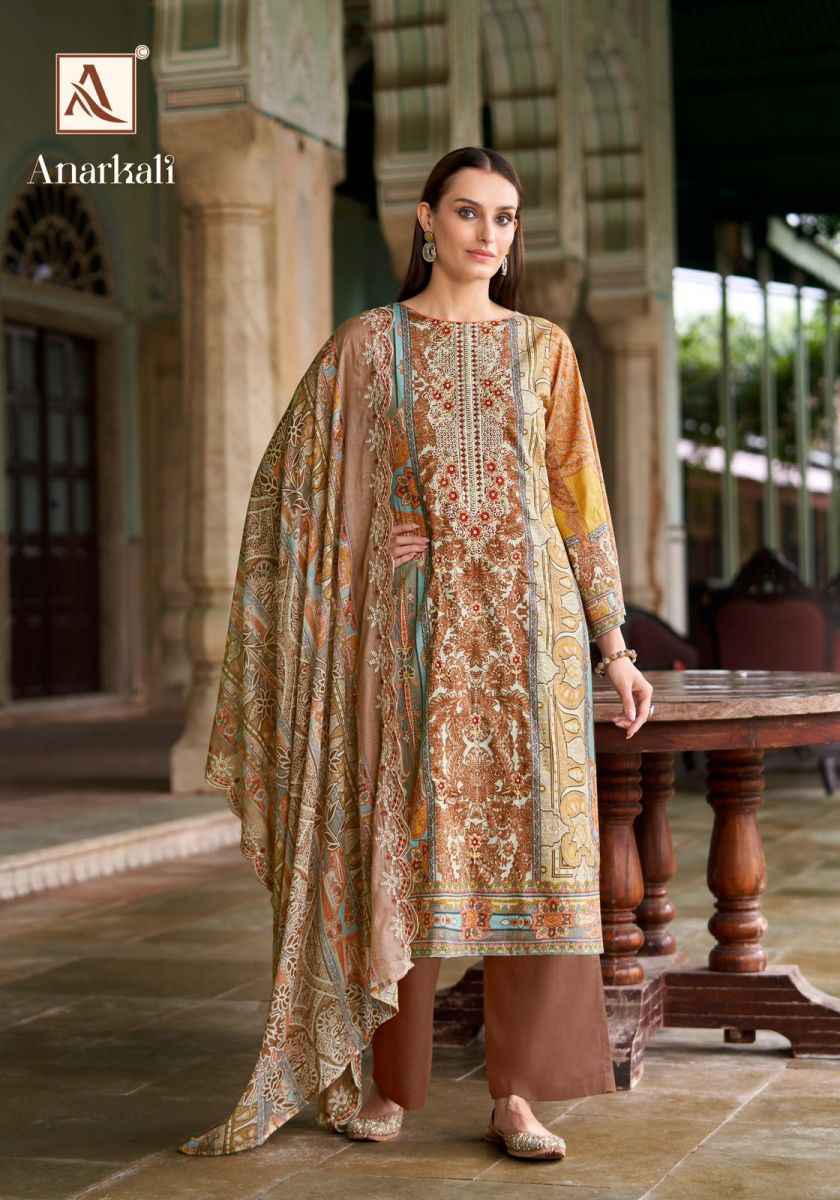 Alok Anarkali Cotton Dress Material Surat Wholesale Bazaar