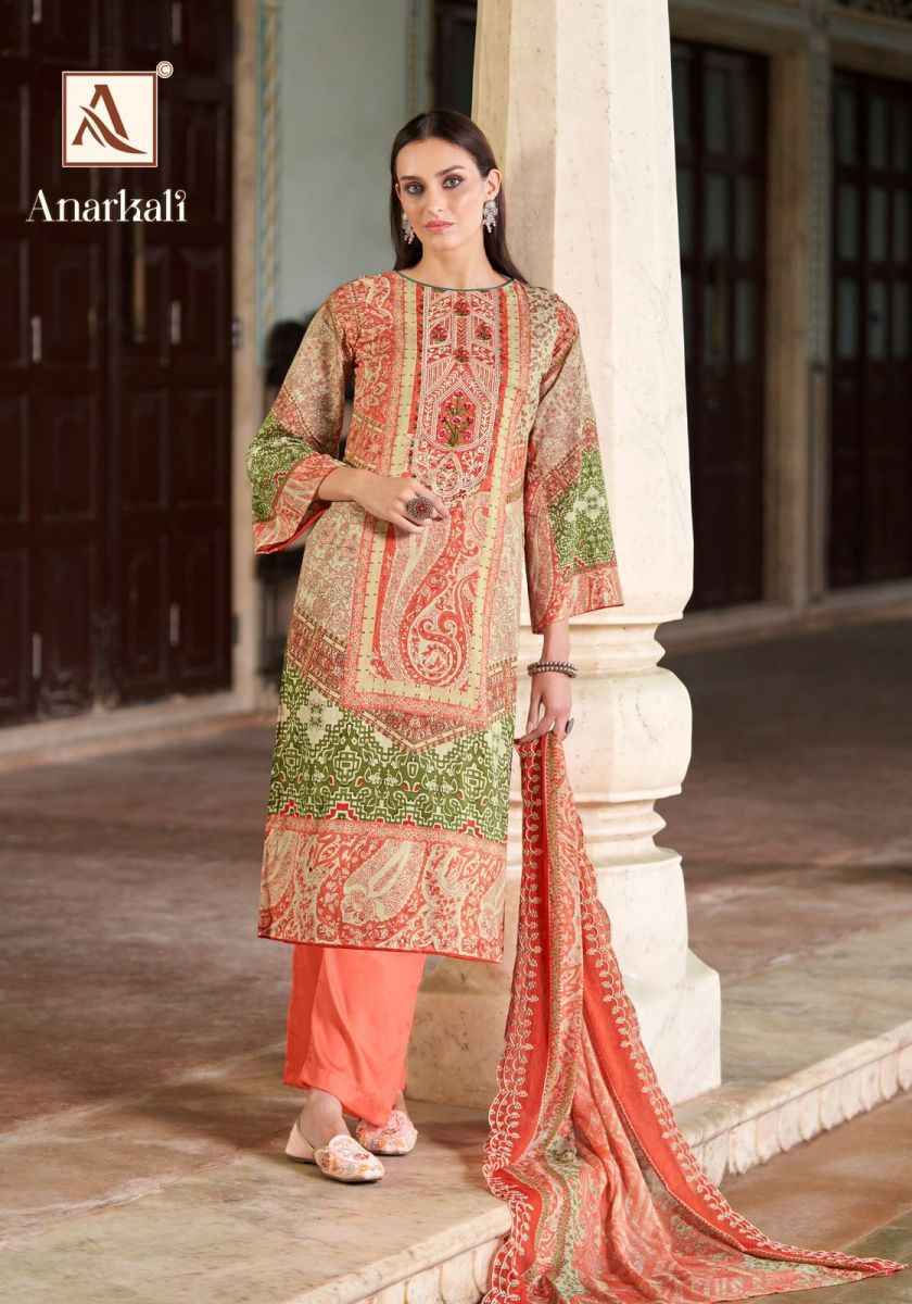 Alok Anarkali Cotton Dress Material Surat Wholesale Bazaar