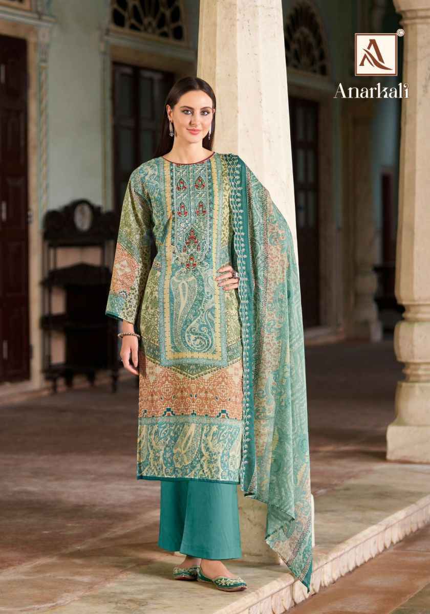 Alok Anarkali Cotton Dress Material Surat Wholesale Bazaar