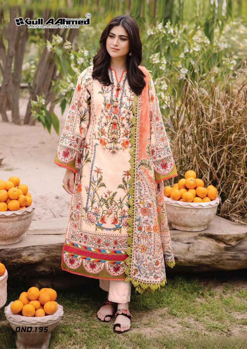Gull Aahmed Vol 22 Cotton Ladies Salwar Kameez Online Shopping