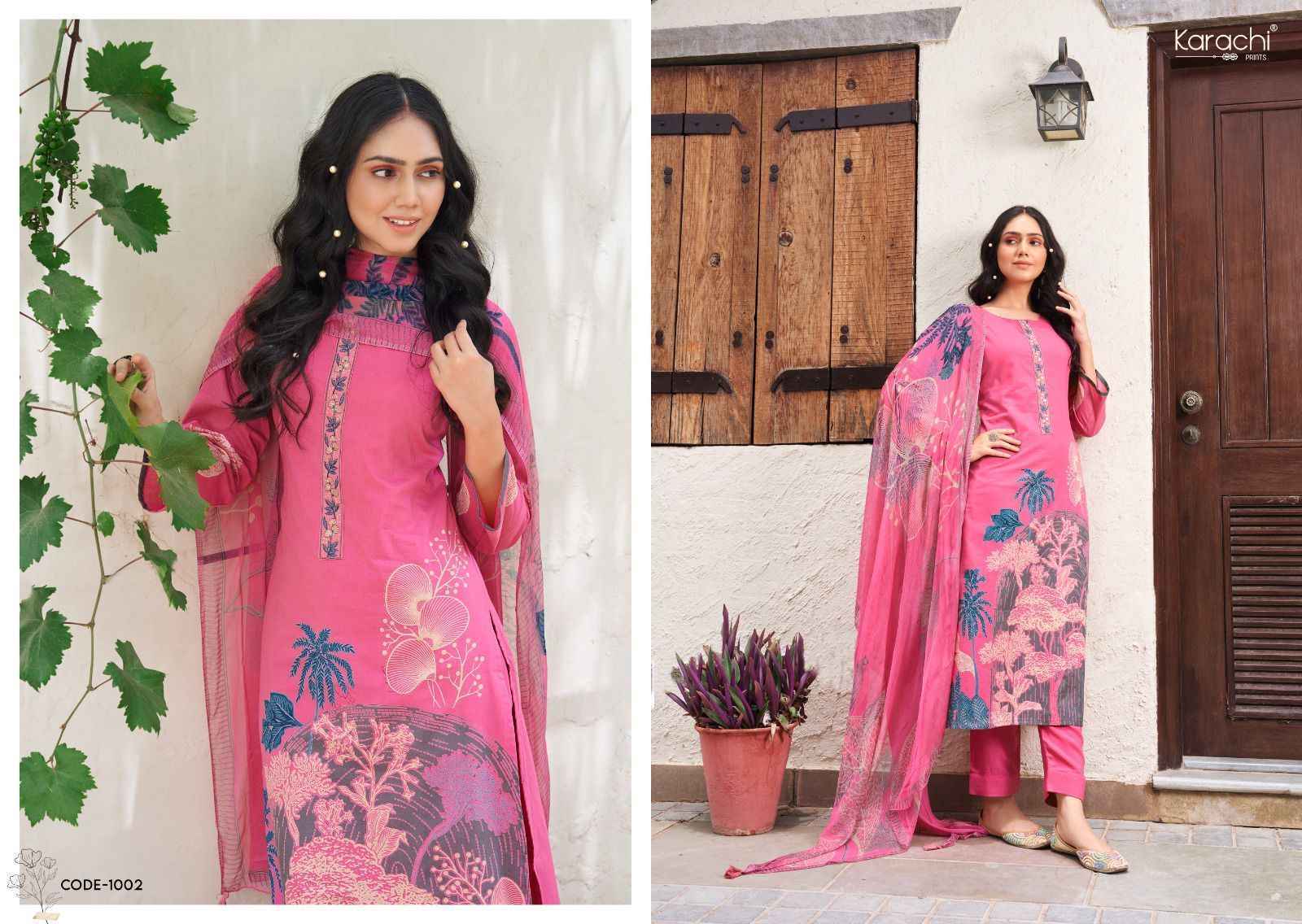 Kesar Karachi Prints Bahara Lawn Wholesale Dress Material Surat ( 6 pcs Catalogue )