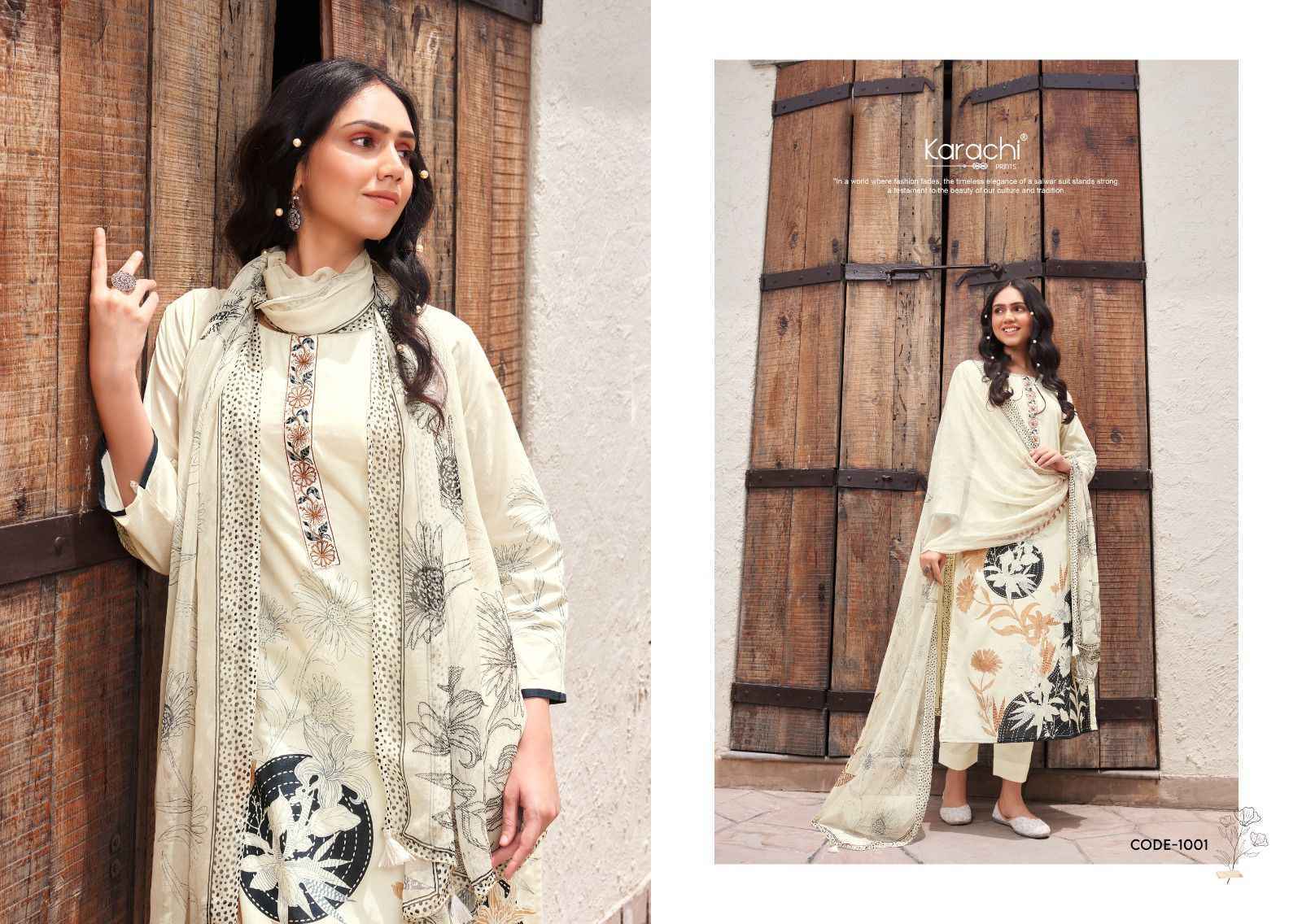 Kesar Karachi Prints Bahara Lawn Wholesale Dress Material Surat ( 6 pcs Catalogue )