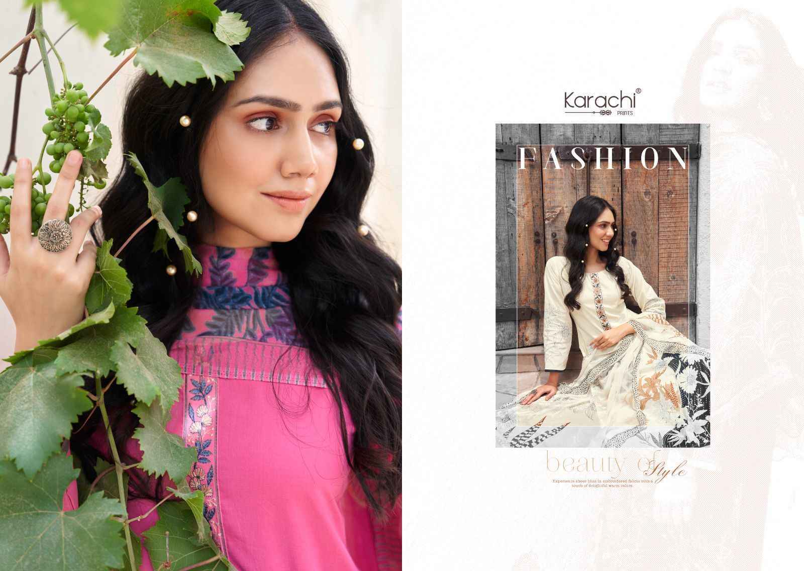 Kesar Karachi Prints Bahara Lawn Wholesale Dress Material Surat ( 6 pcs Catalogue )