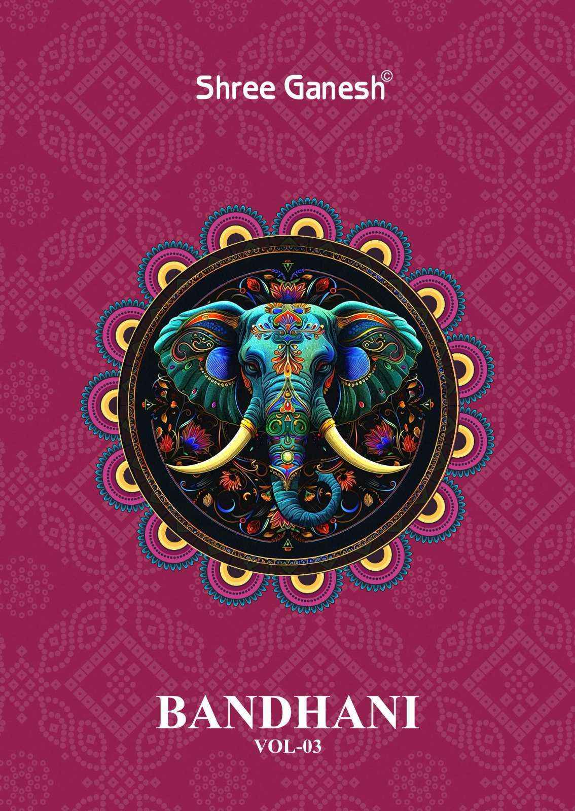 Shree Ganesh Bandhani Vol 3 Cotton Wholesale Dress Material (15 pcs Catalogue )