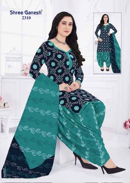 Shree Ganesh Bandhani Vol 3 Cotton Wholesale Dress Material (15 pcs Catalogue )