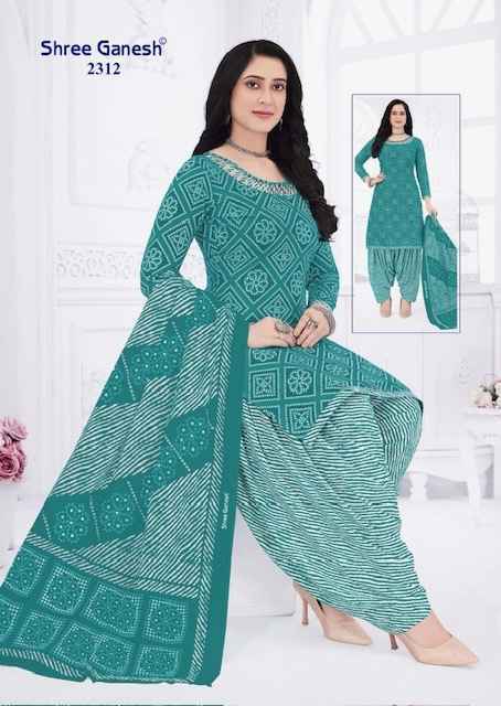Shree Ganesh Bandhani Vol 3 Cotton Wholesale Dress Material (15 pcs Catalogue )