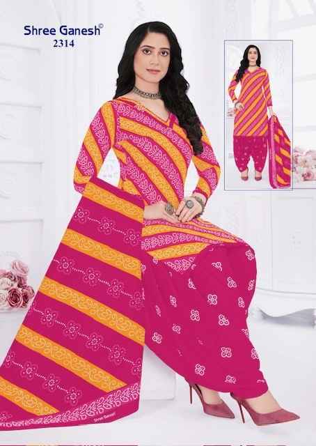 Shree Ganesh Bandhani Vol 3 Cotton Wholesale Dress Material (15 pcs Catalogue )