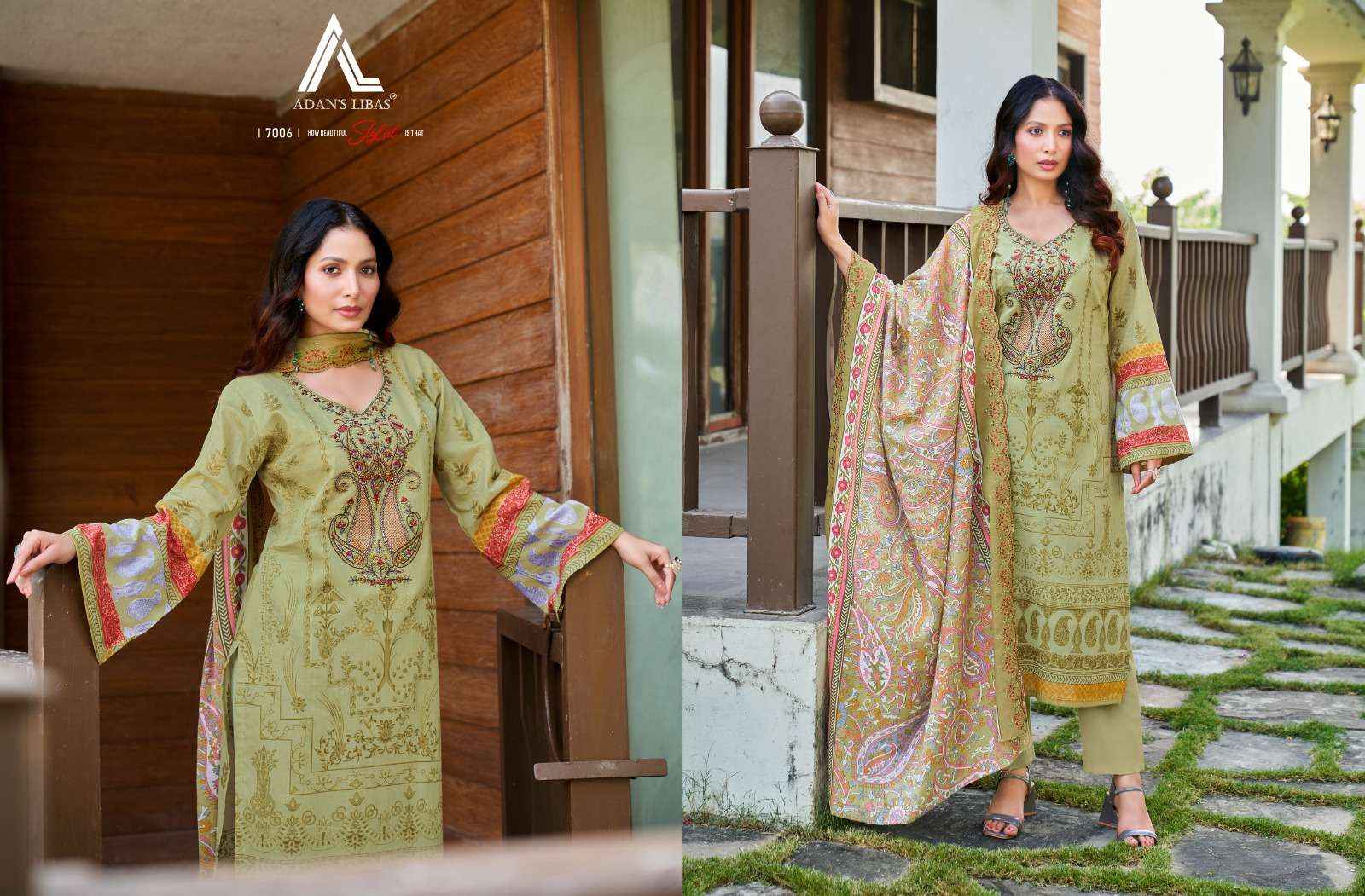 ADAN LIBAS GUZARISH VOL 14 COTTON DIGITAL PRINTS WITH FANCY DUPATTA WORK SUIT ( 8 PCS CATALOG )