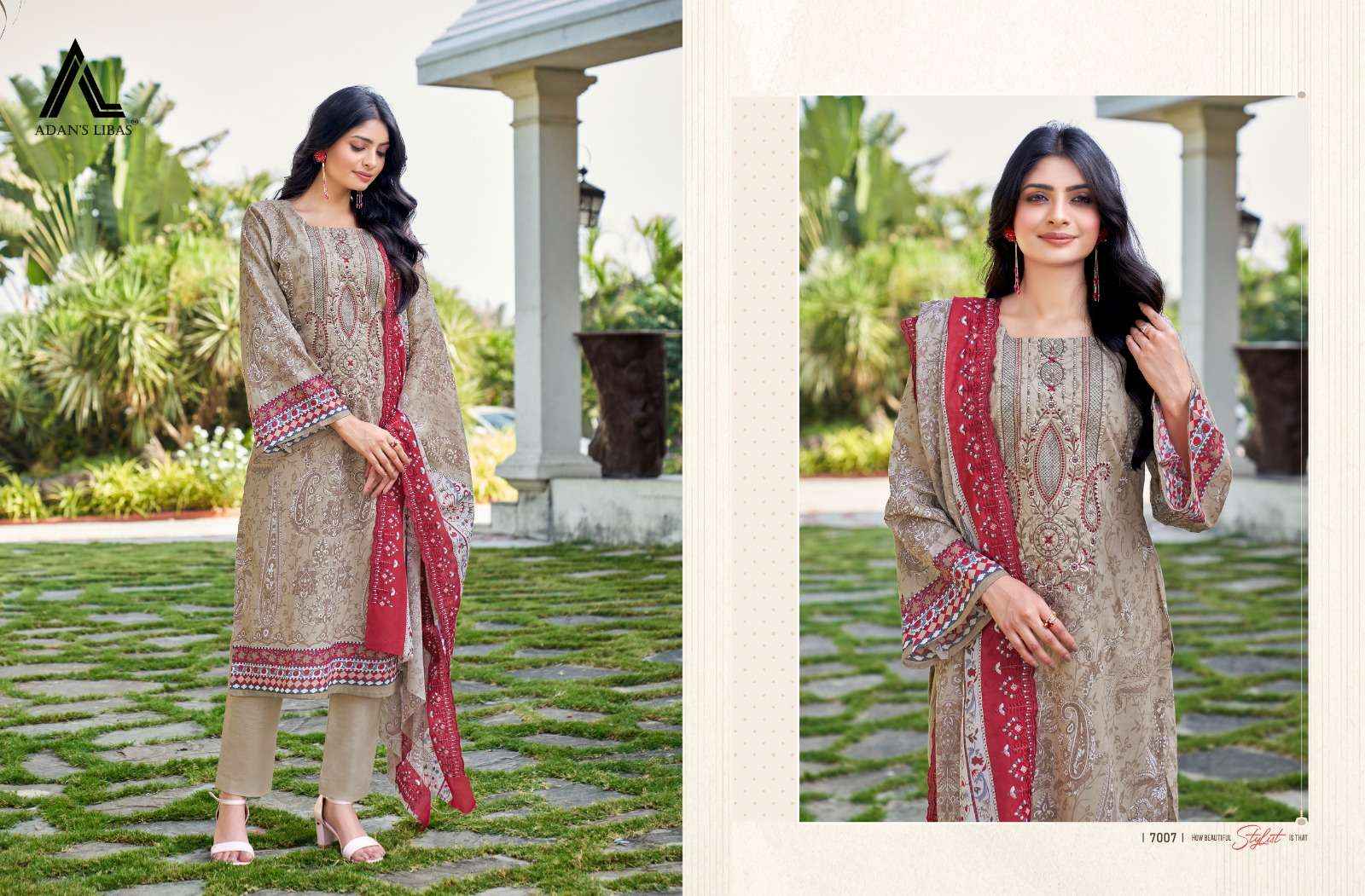 ADAN LIBAS GUZARISH VOL 14 COTTON DIGITAL PRINTS WITH FANCY DUPATTA WORK SUIT ( 8 PCS CATALOG )