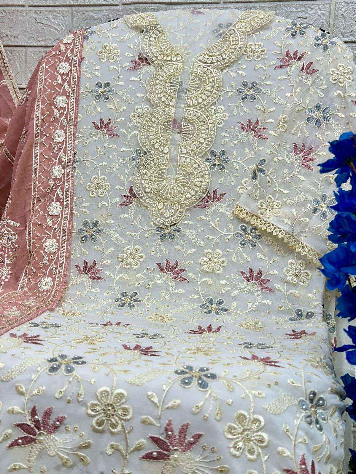 AL KHUSHBU DESIGN NO - 6021-22-23 GEORGETTE PAKISTANI SUIT ( 3 PCS CATALOG )