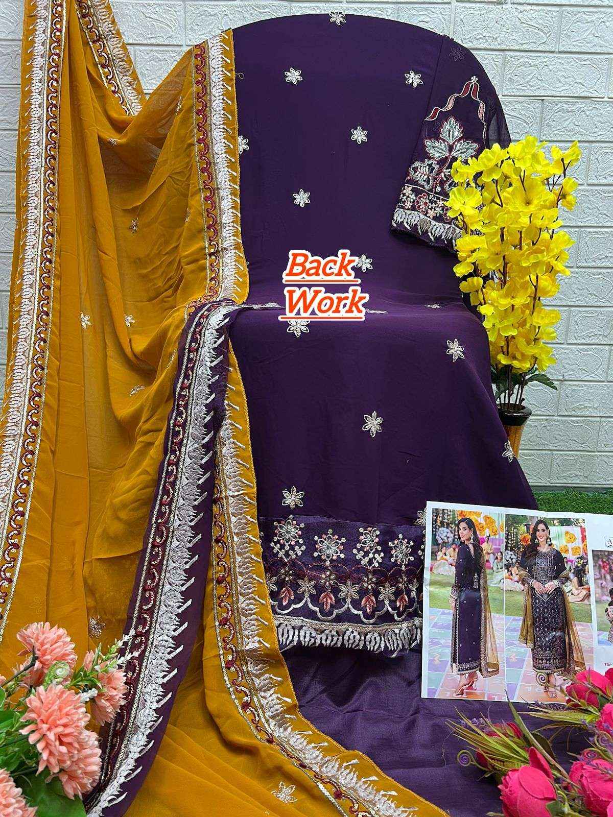 AL KHUSHBU DESIGN NO - 6021-22-23 GEORGETTE PAKISTANI SUIT ( 3 PCS CATALOG )