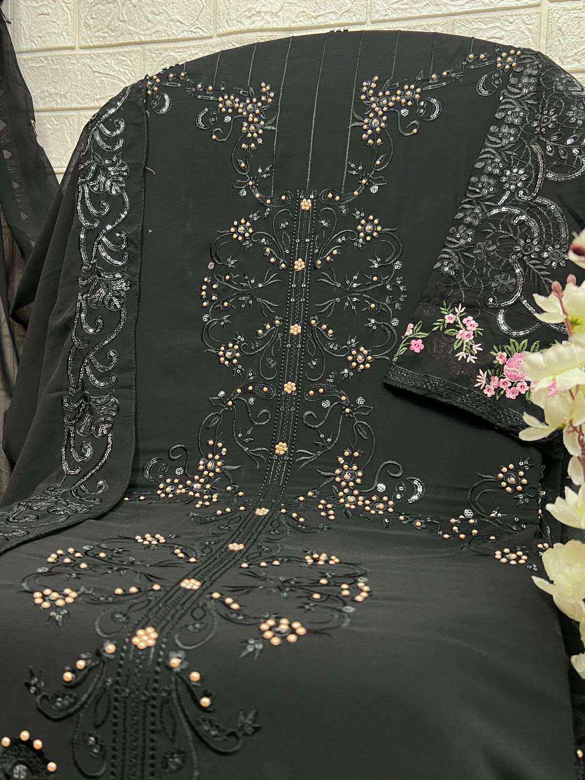 AL KHUSHBU DESIGN NO - 6021-22-23 GEORGETTE PAKISTANI SUIT ( 3 PCS CATALOG )
