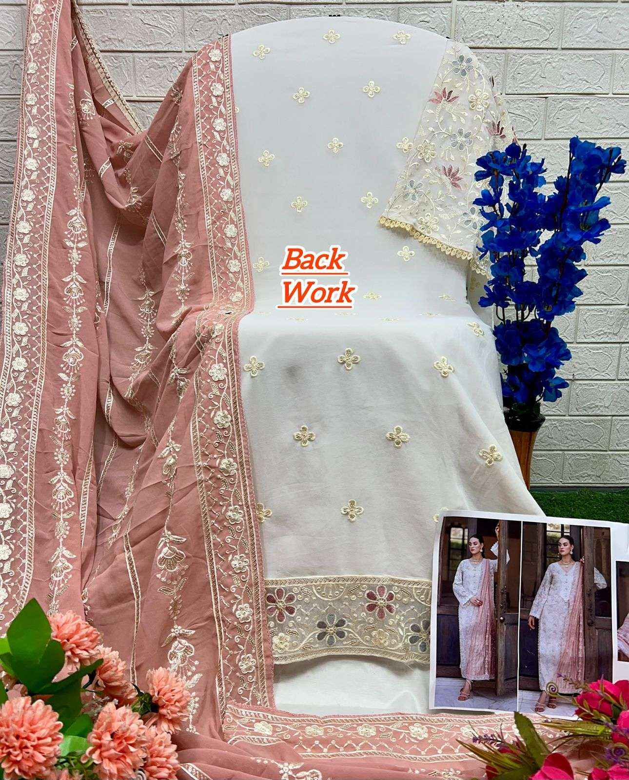 AL KHUSHBU DESIGN NO - 6021-22-23 GEORGETTE PAKISTANI SUIT ( 3 PCS CATALOG )