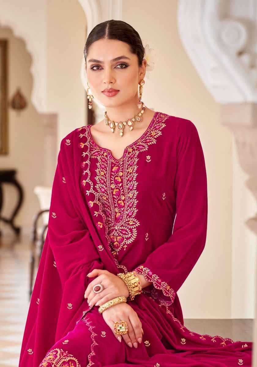 Alok Shabnam Velvet wholesale surat salwar kameez 4 pcs Catalogue