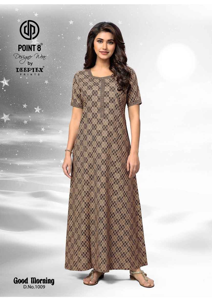 DEEPTEX GOOD MORNING VOL-1 WHOLESALE PURE COTTON NIGHTY ( 15 PCS CATALOG )