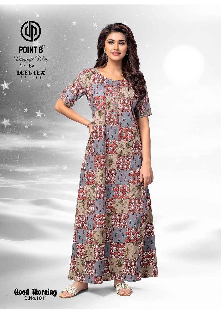 DEEPTEX GOOD MORNING VOL-1 WHOLESALE PURE COTTON NIGHTY ( 15 PCS CATALOG )