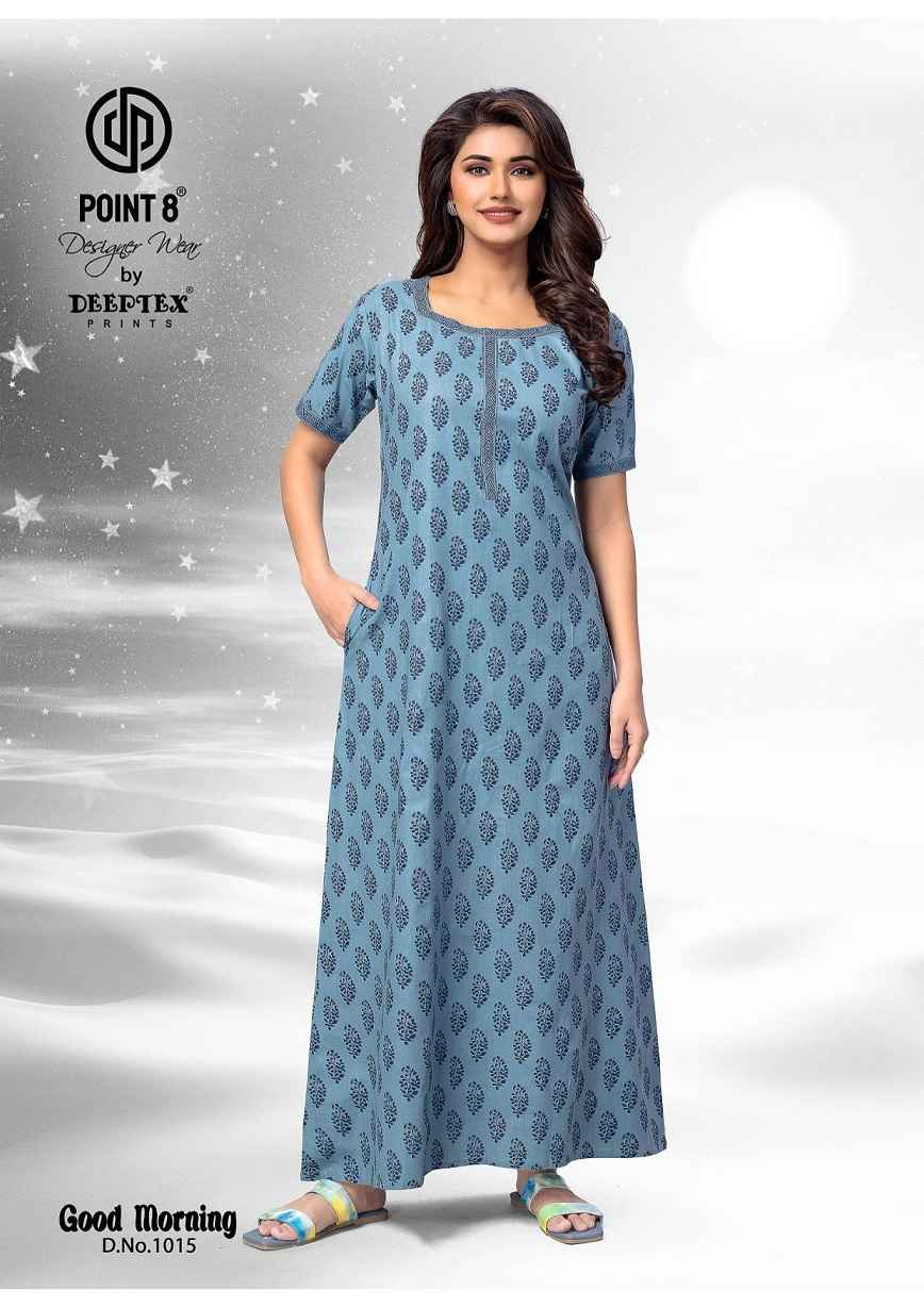 DEEPTEX GOOD MORNING VOL-1 WHOLESALE PURE COTTON NIGHTY ( 15 PCS CATALOG )
