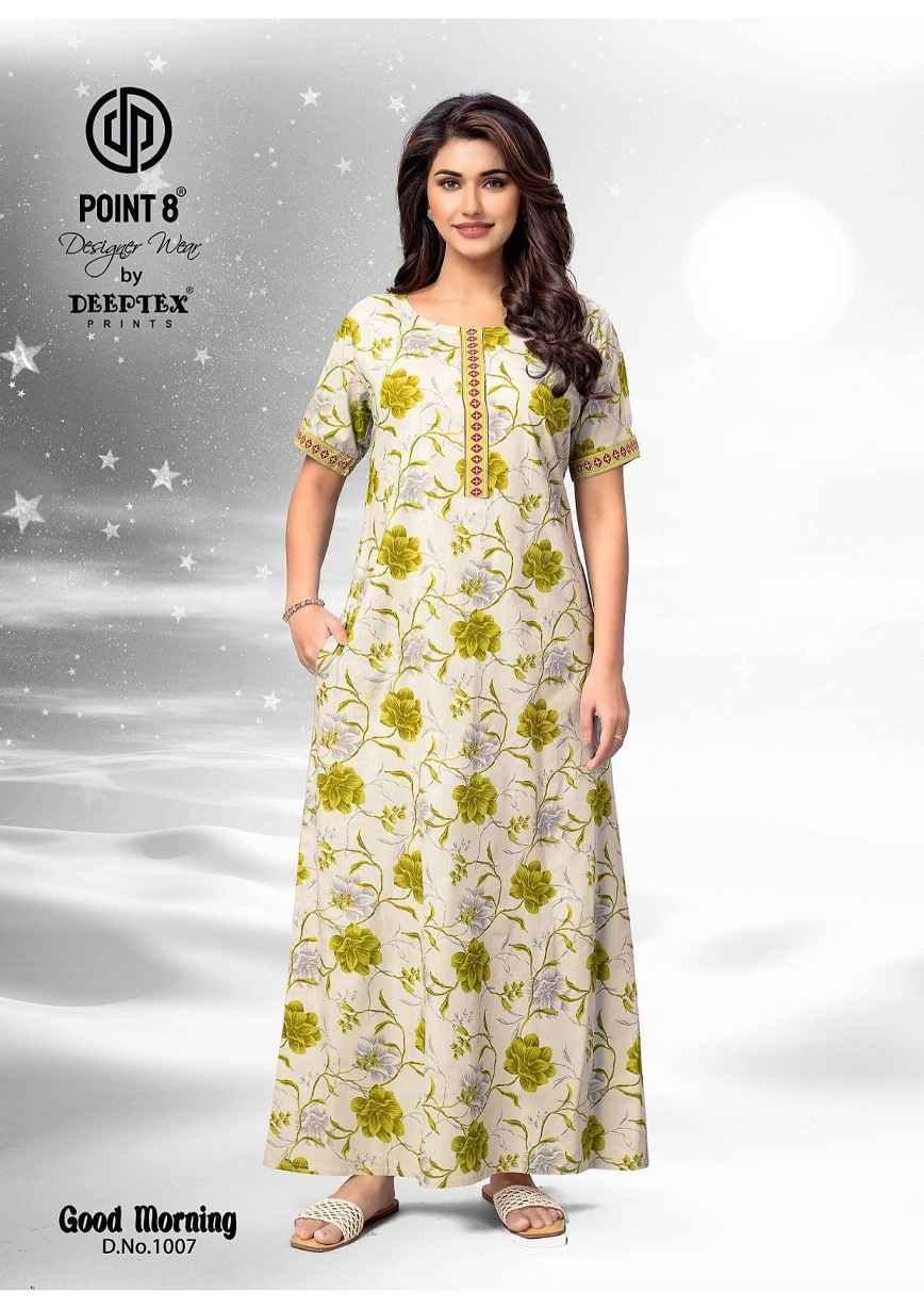 DEEPTEX GOOD MORNING VOL-1 WHOLESALE PURE COTTON NIGHTY ( 15 PCS CATALOG )