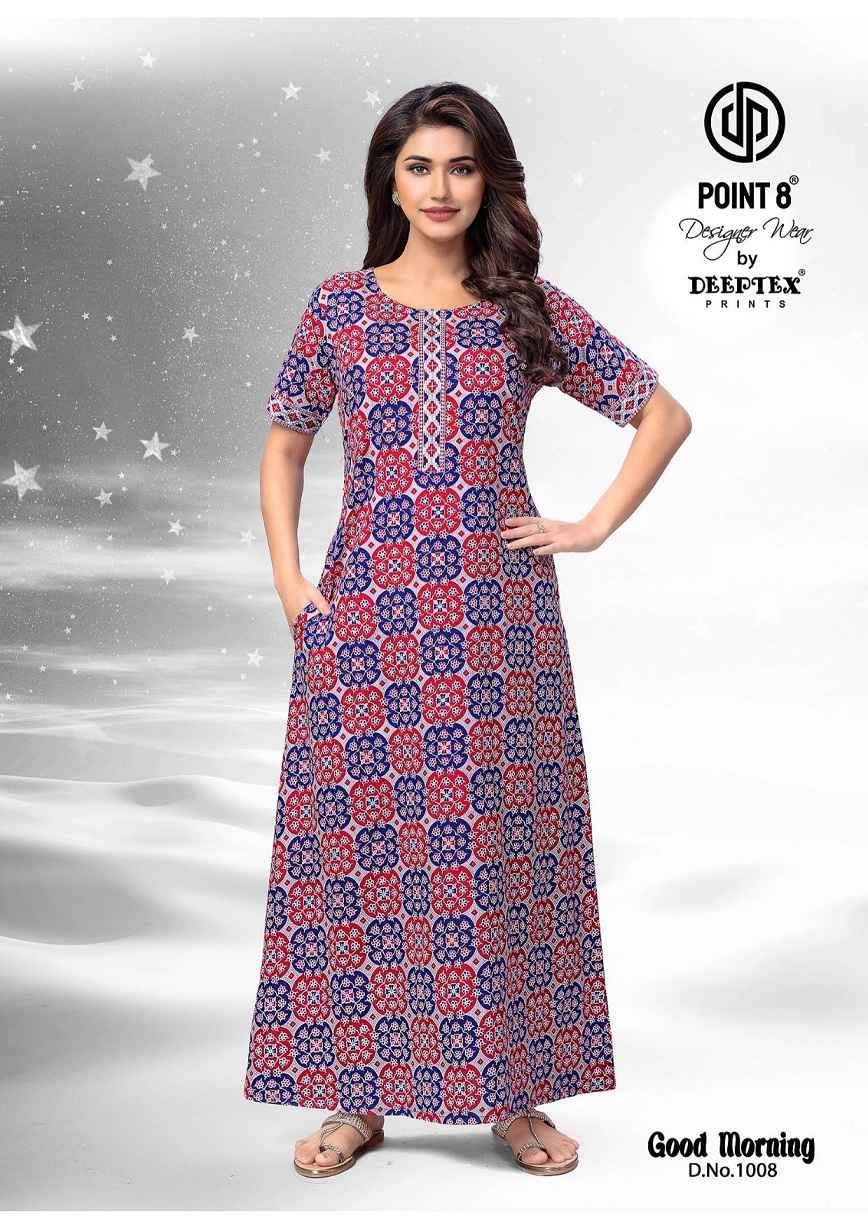 DEEPTEX GOOD MORNING VOL-1 WHOLESALE PURE COTTON NIGHTY ( 15 PCS CATALOG )