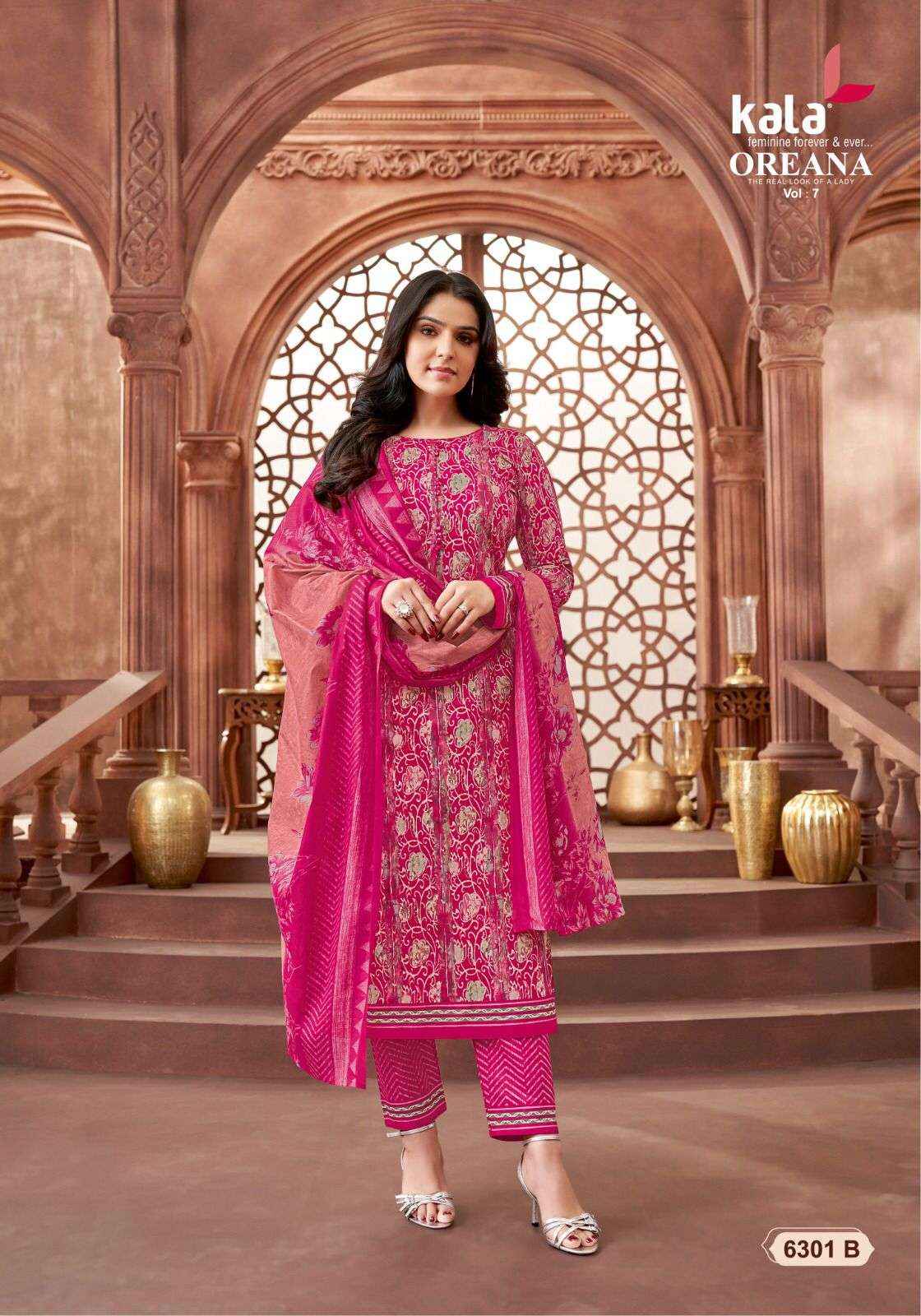 KALA FASHION OREANA VOL 7 COTTON JAIPURI PRINT SALWAR KAMEEZ ( 12 PCS CATALOG )