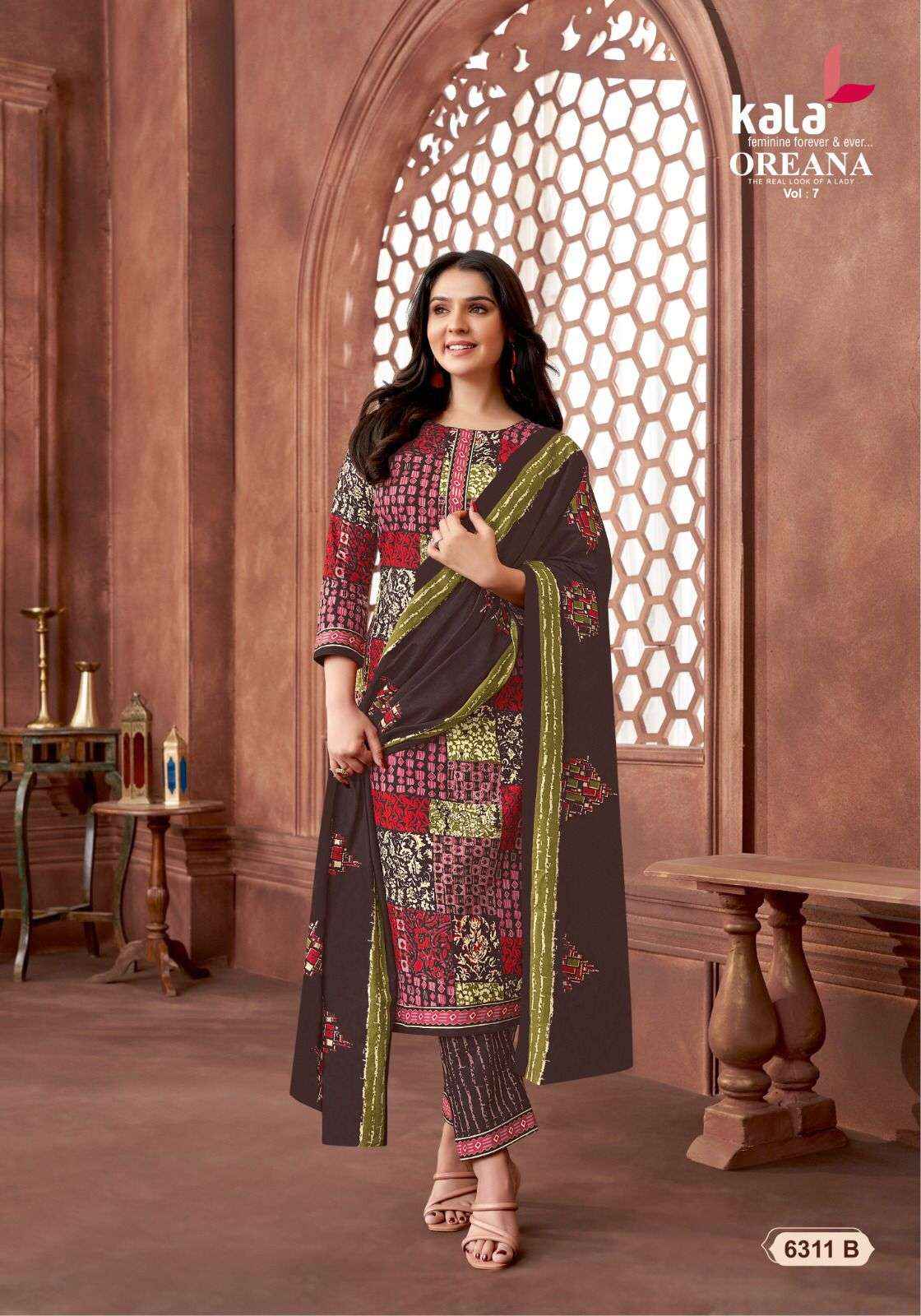 KALA FASHION OREANA VOL 7 COTTON JAIPURI PRINT SALWAR KAMEEZ ( 12 PCS CATALOG )