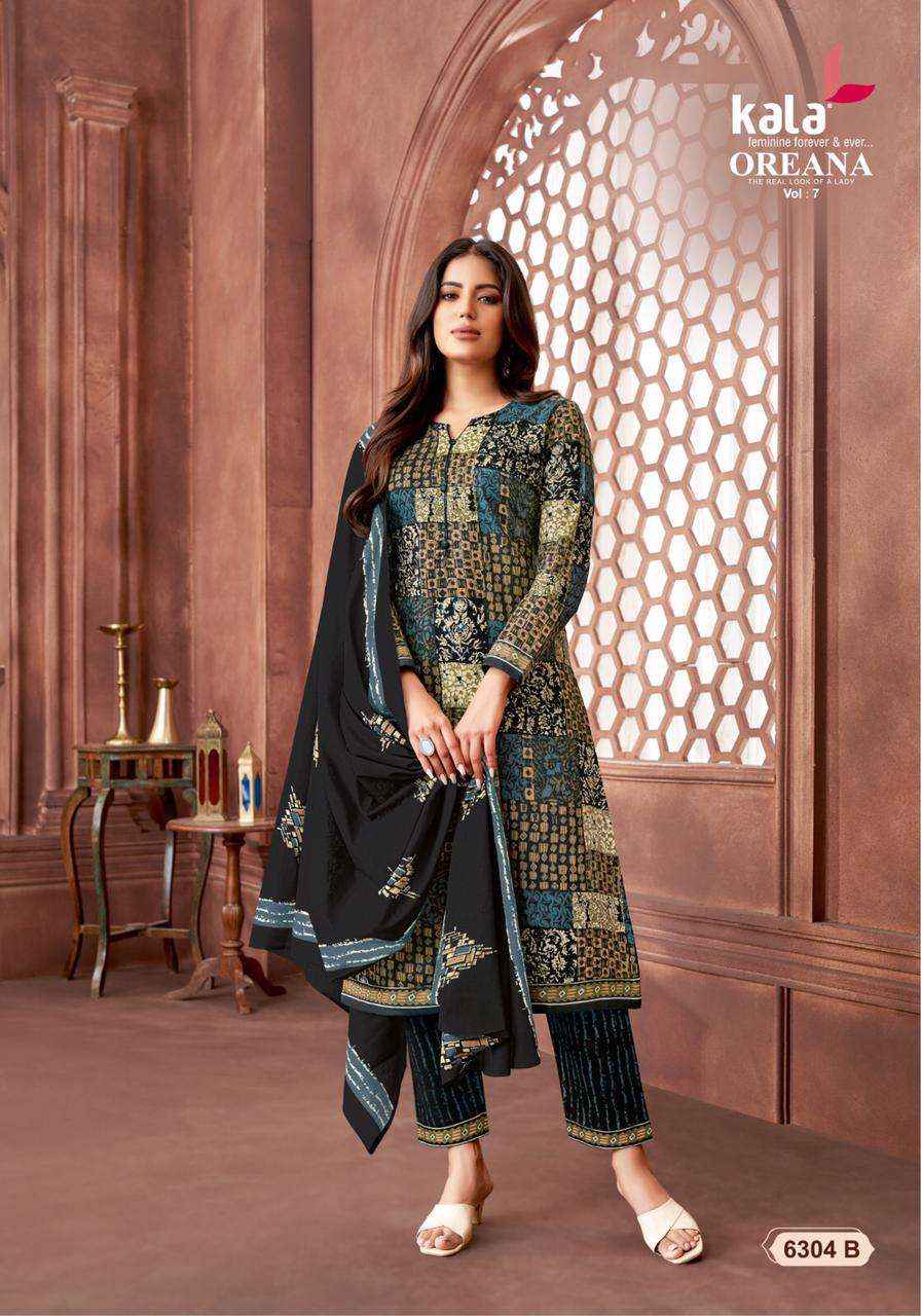 KALA FASHION OREANA VOL 7 COTTON JAIPURI PRINT SALWAR KAMEEZ ( 12 PCS CATALOG )