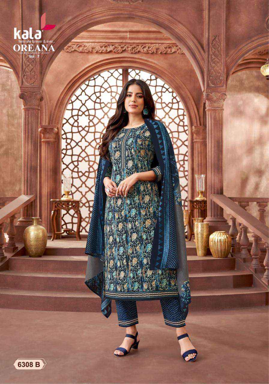 KALA FASHION OREANA VOL 7 COTTON JAIPURI PRINT SALWAR KAMEEZ ( 12 PCS CATALOG )
