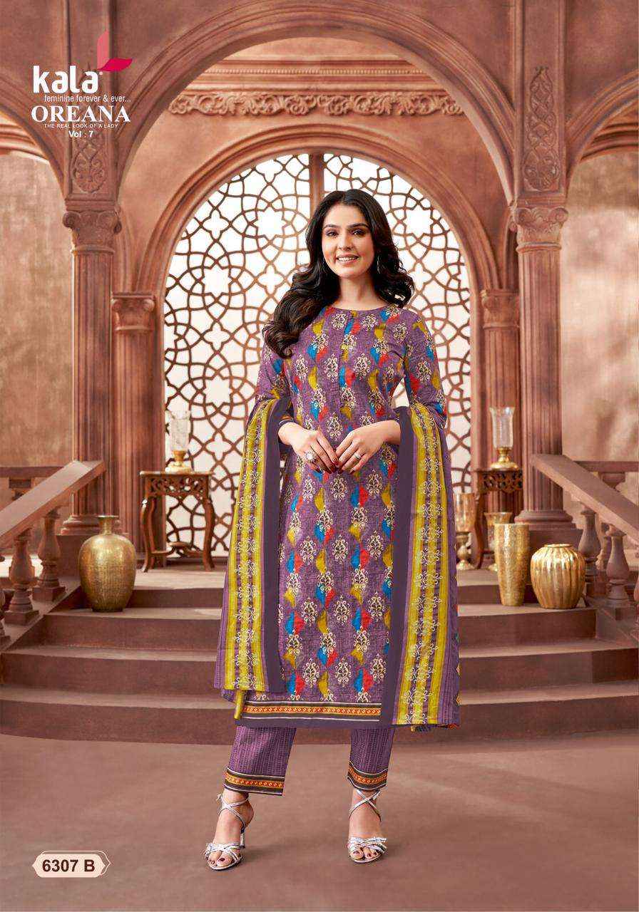 KALA FASHION OREANA VOL 7 COTTON JAIPURI PRINT SALWAR KAMEEZ ( 12 PCS CATALOG )