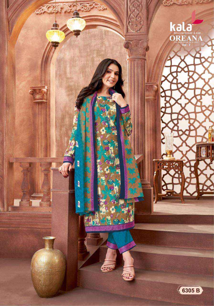 KALA FASHION OREANA VOL 7 COTTON JAIPURI PRINT SALWAR KAMEEZ ( 12 PCS CATALOG )