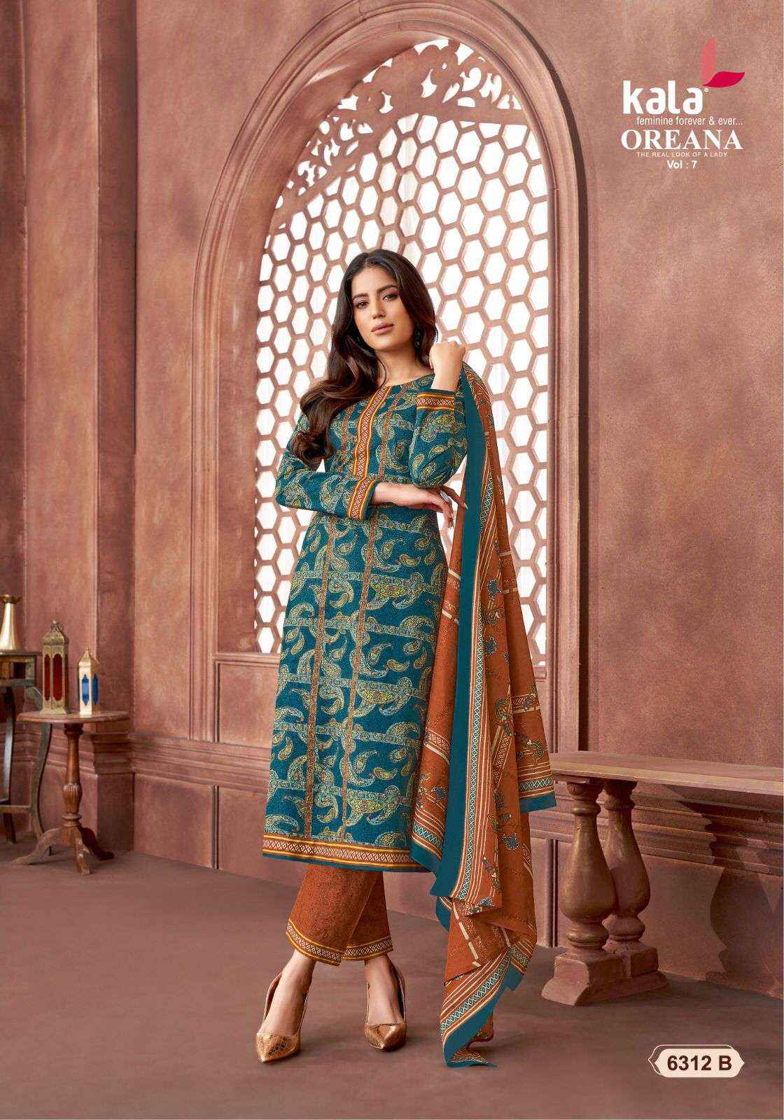 KALA FASHION OREANA VOL 7 COTTON JAIPURI PRINT SALWAR KAMEEZ ( 12 PCS CATALOG )