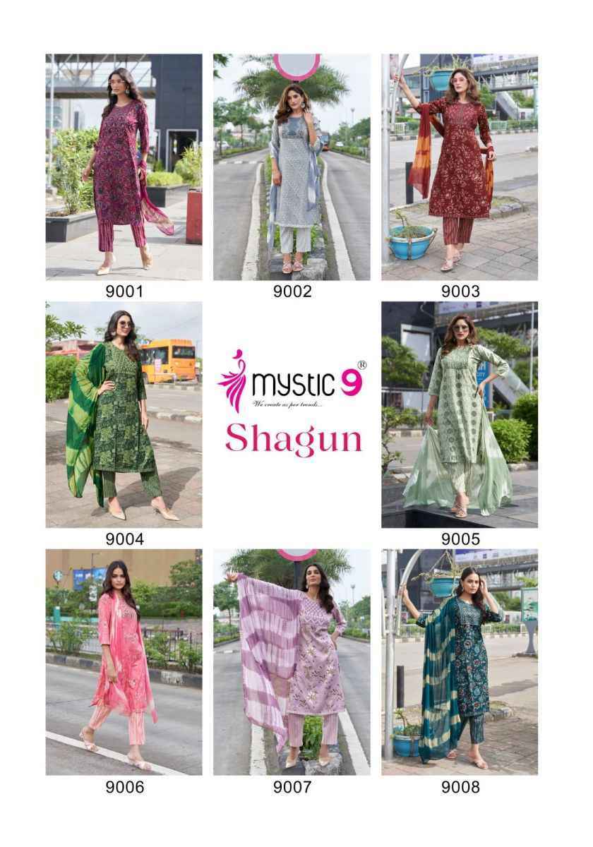Wf 2116 Mystic 9 Shagun Vol 9 Wholesale Rayon Kurti Combo surat wholesale