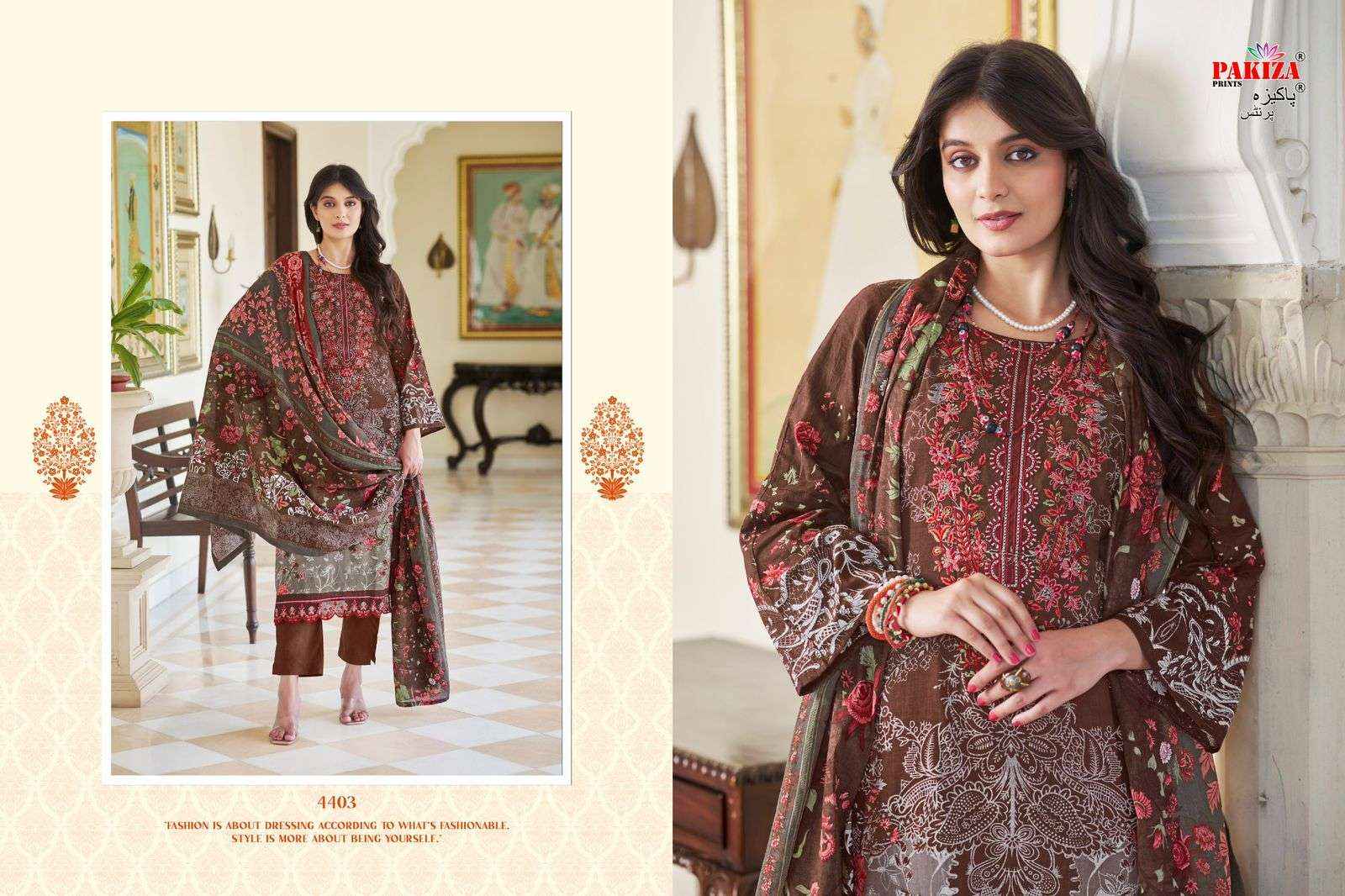 PAKIZA PRINTS IRAM VOL 44 LAWN COTTON DIGITAL PRINT WITH WORK SUIT