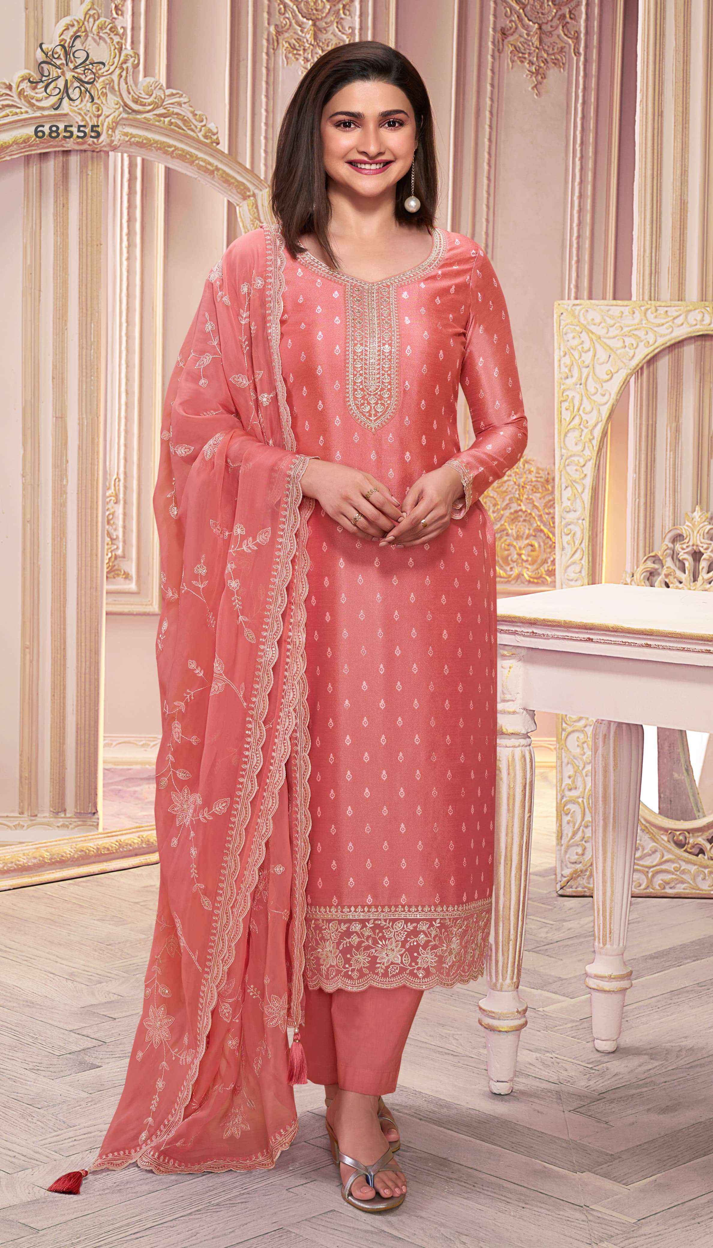 VINAY FASHION KULEESH PURVA HIT LIST GEORGETTE DESIGNER SUIT ( 5 PCS CATALOG )