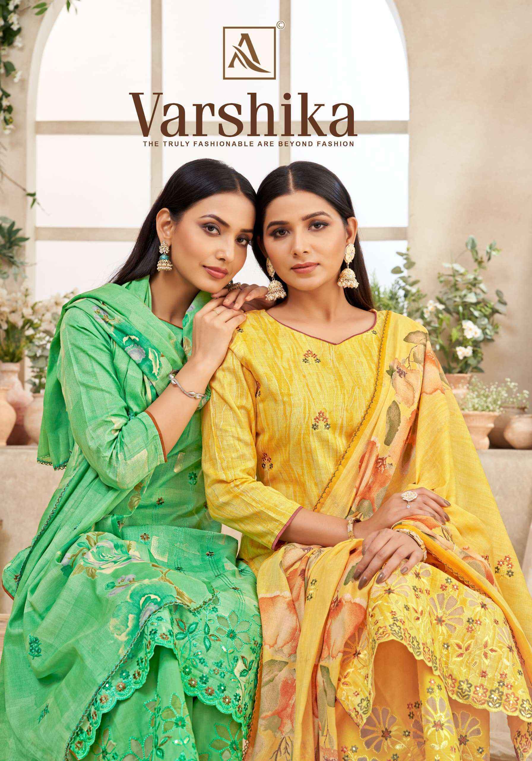 Alok Varshika Camric Cotton Ladies Dress Material Surat Textile Market ( 6 pcs Catalogue }