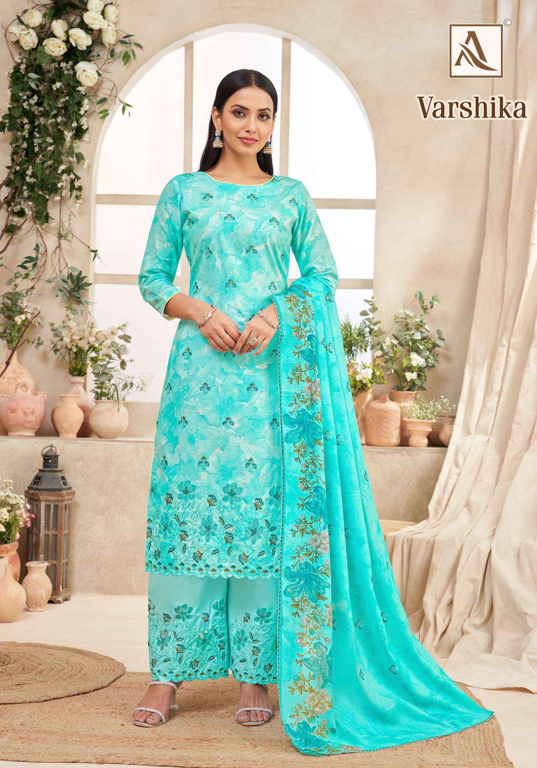 Alok Varshika Camric Cotton Ladies Dress Material Surat Textile Market ( 6 pcs Catalogue }