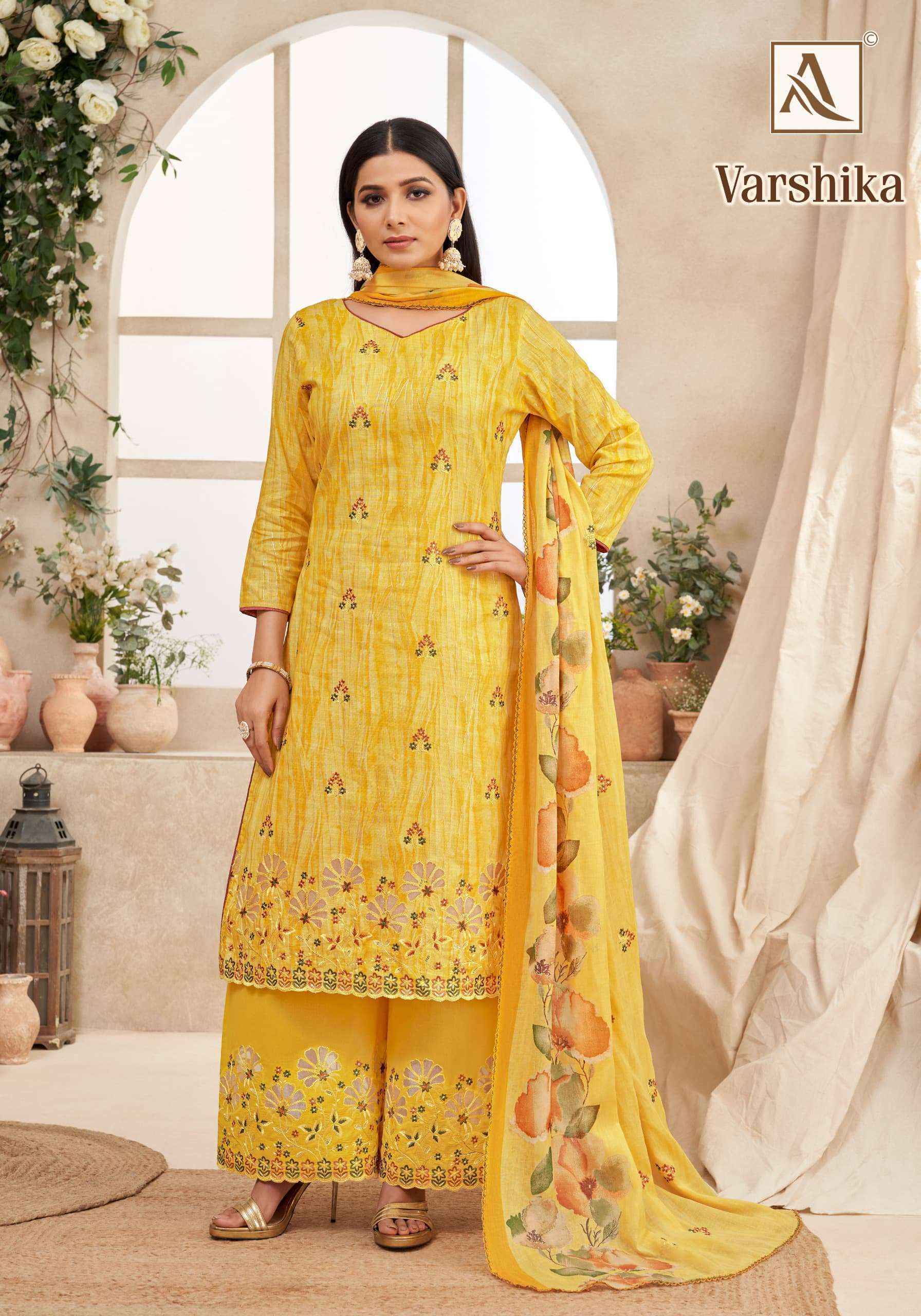 Alok Varshika Camric Cotton Ladies Dress Material Surat Textile Market ( 6 pcs Catalogue }