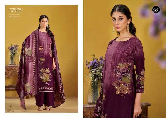 Belliza Lamhe Viscouse Reyon Dress Material 6 pcs Catalogue