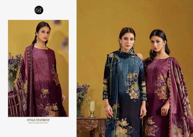Belliza Lamhe Viscouse Reyon Dress Material 6 pcs Catalogue