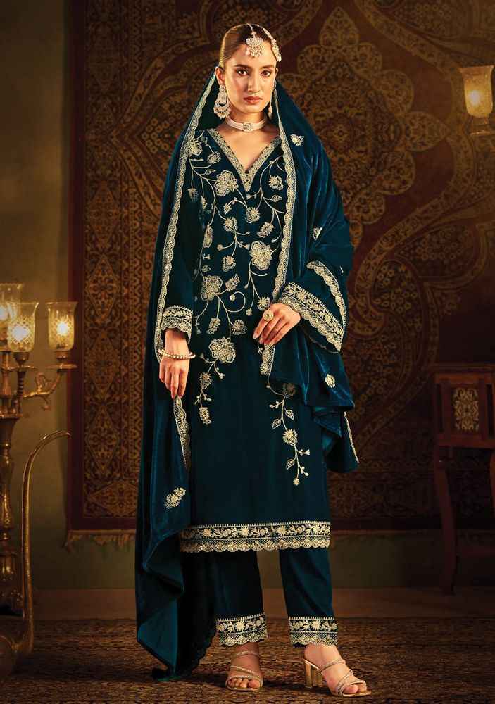 Belliza Winter Luxury Vol 2 Kashmiri Velvet Dress Material { 4 pcs Catalogue }