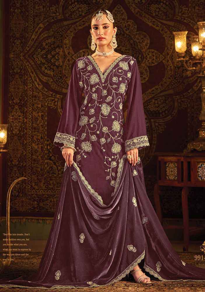 Belliza Winter Luxury Vol 2 Kashmiri Velvet Dress Material { 4 pcs Catalogue }