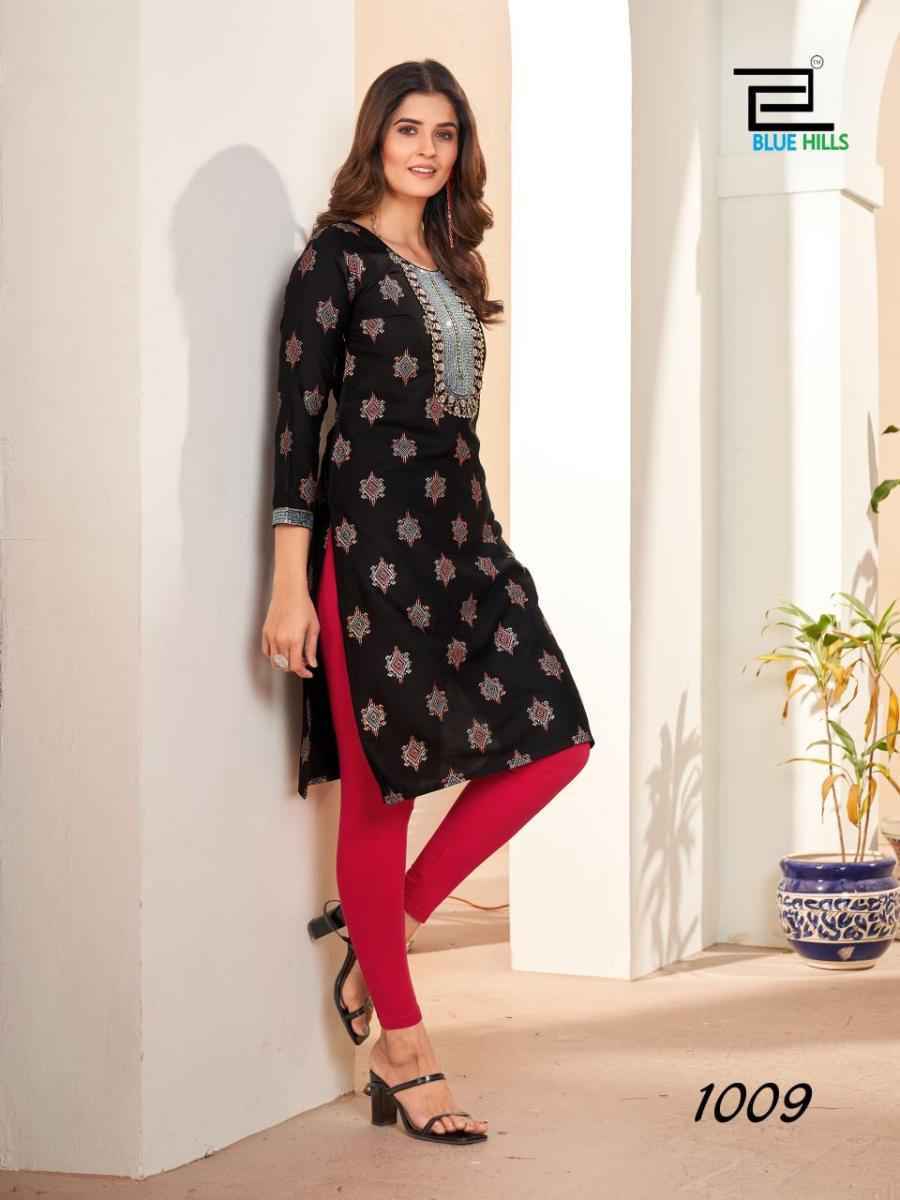 Blue Hills Royal Queen Cotton Kurti 10 pcs Catalogue