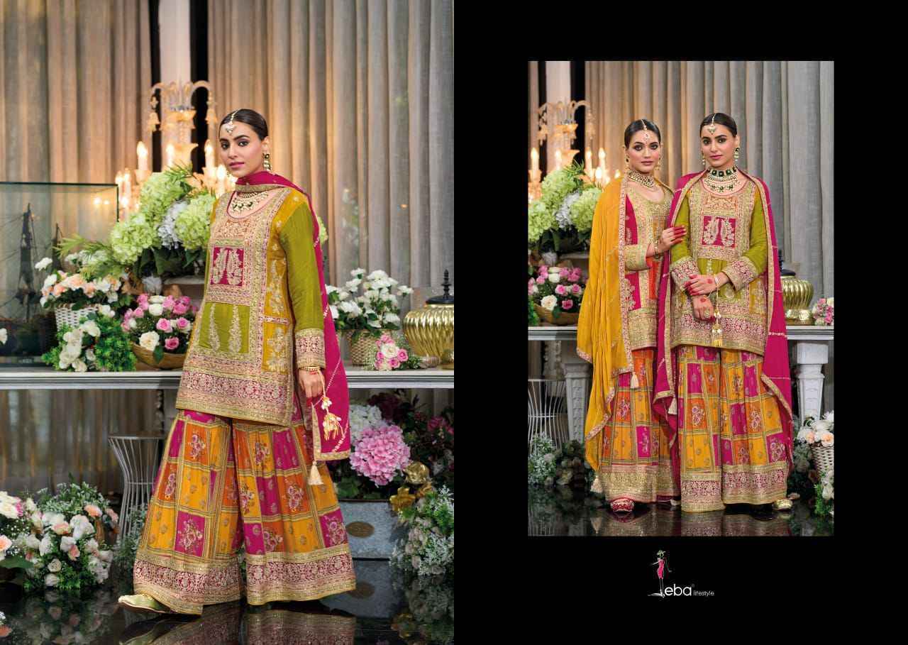 Eba Lifestyle Rang Readymade Chinon Dress 2 pcs Catalogue