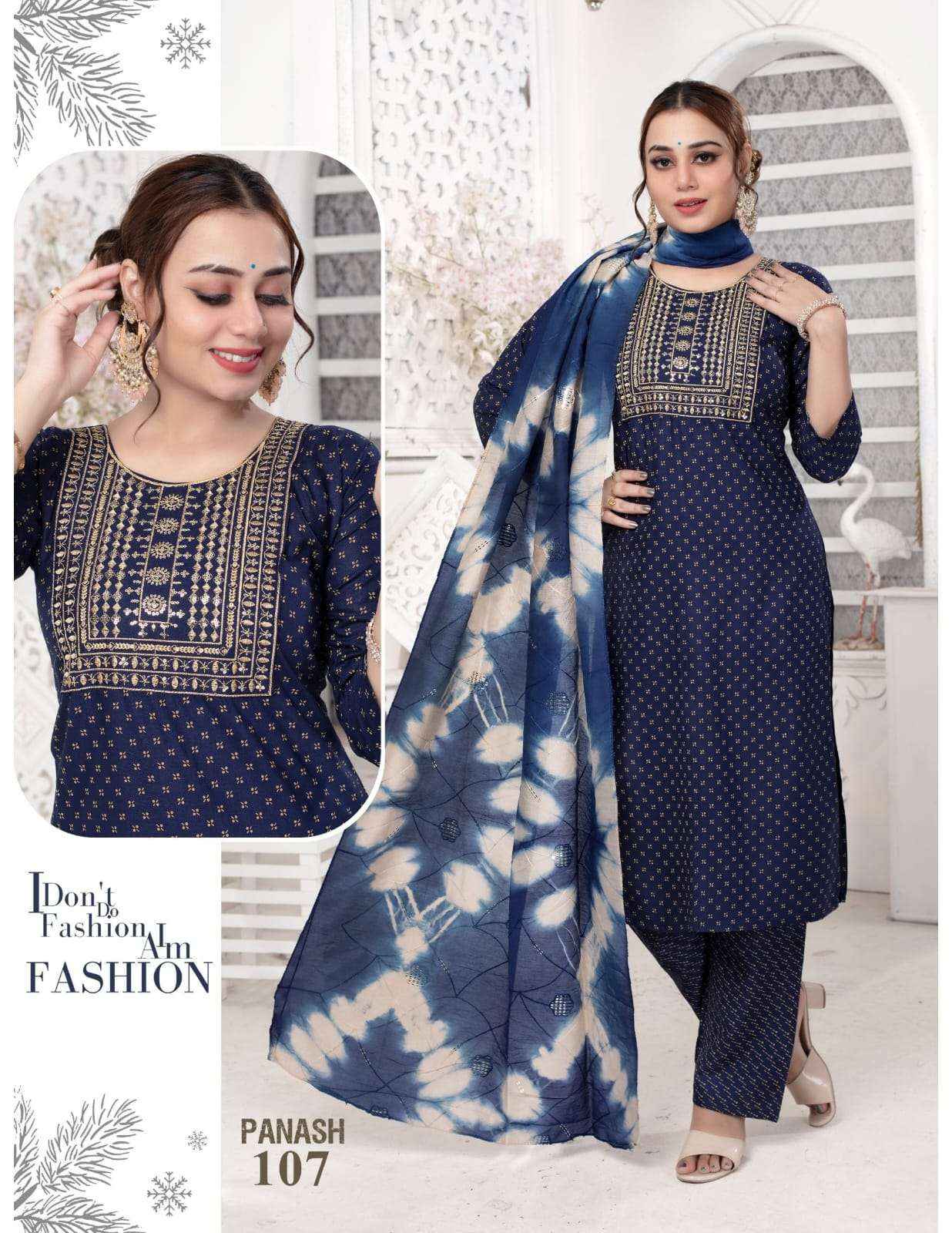 Fashion Talk Panash Fancy Kurti Bottom Dupatta Set wholesale  New Designs ( 8 pcs catalog )