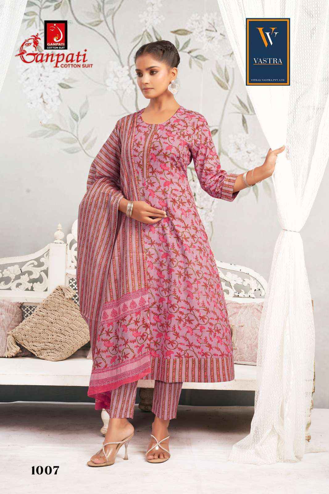 Ganpati Anarkali Vol 1 Readymade Cotton Suits Wholesale Market Surat ( 12 pcs Catalogue }