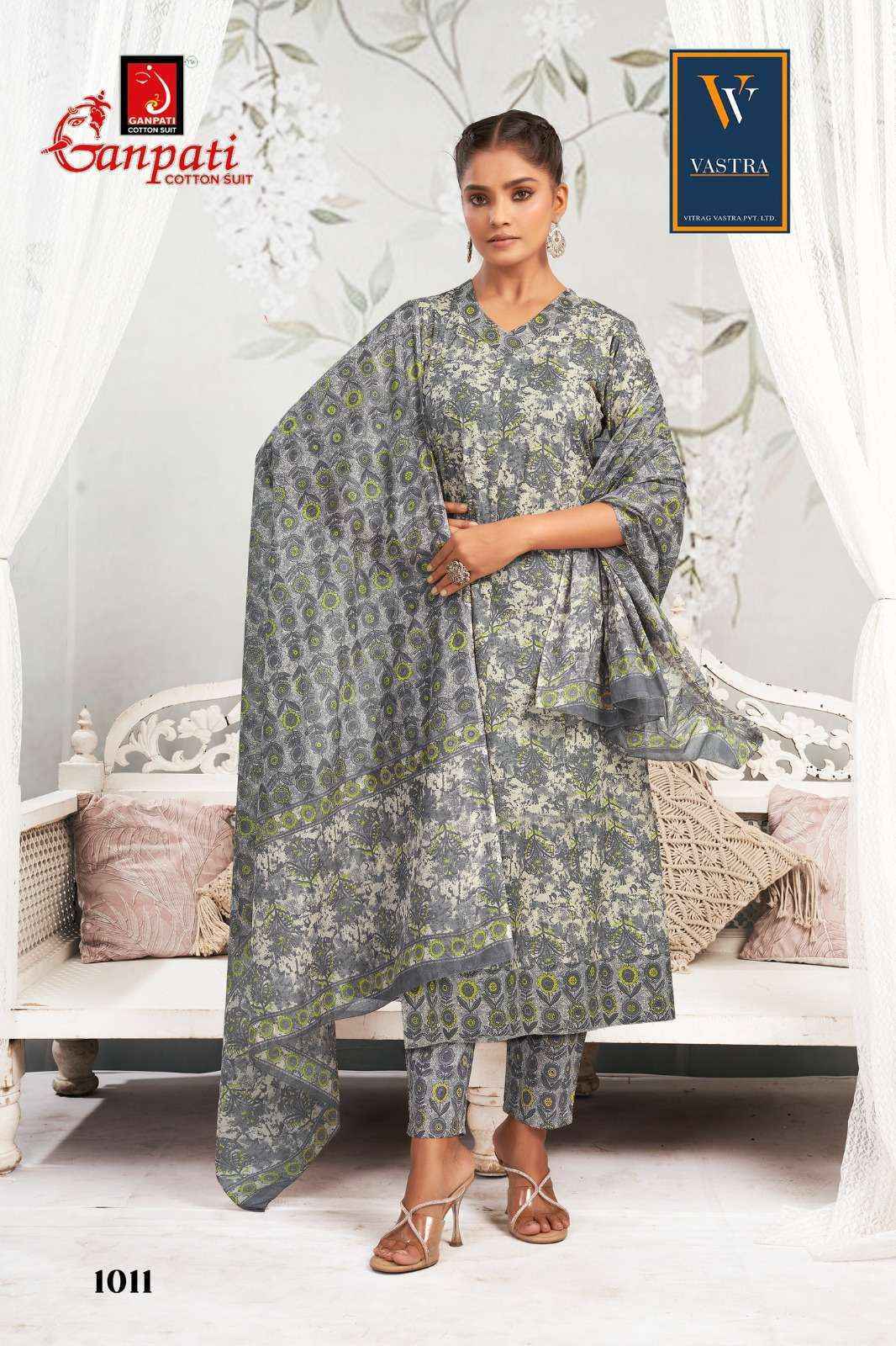 Ganpati Anarkali Vol 1 Readymade Cotton Suits Wholesale Market Surat ( 12 pcs Catalogue }