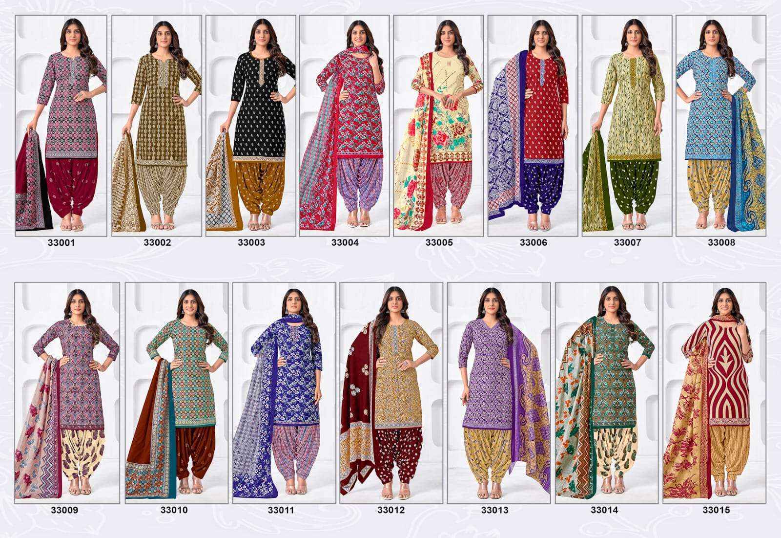 Jt Akira Vol 33 Cotton Ladies Salwar Kameez ( 15 pcs Catalogue ) Surat Wholesale Market